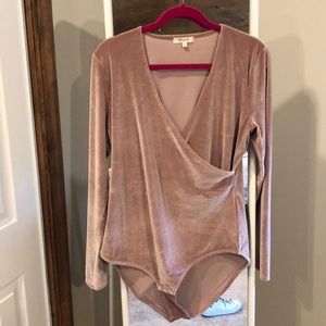 Madewell Velvet Bodysuit